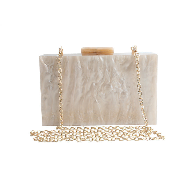 Women Handbags Marble Pattern Acrylic Bag Luxury Handbags Women Bags