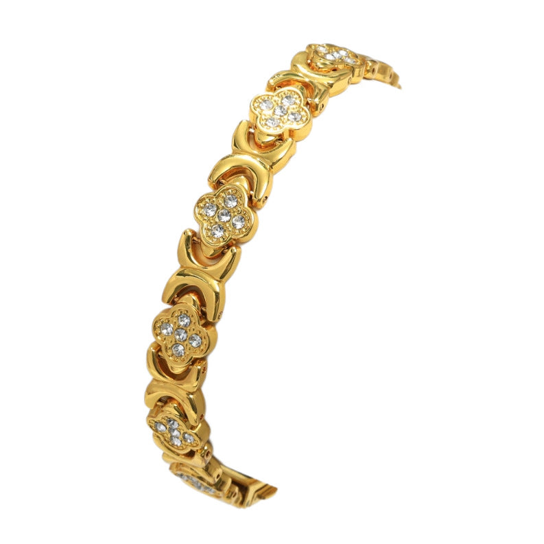 Wide Stainless Steel Bracelet For Women