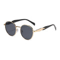 Metal Round Frame Sun Glasses UV Protection For Women