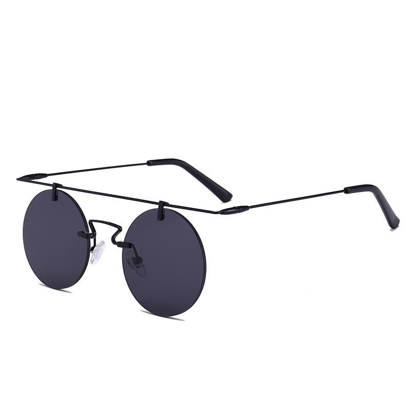 Women's Sun Round Fashion Trend Leisure Travel Punk Sun Glasses
