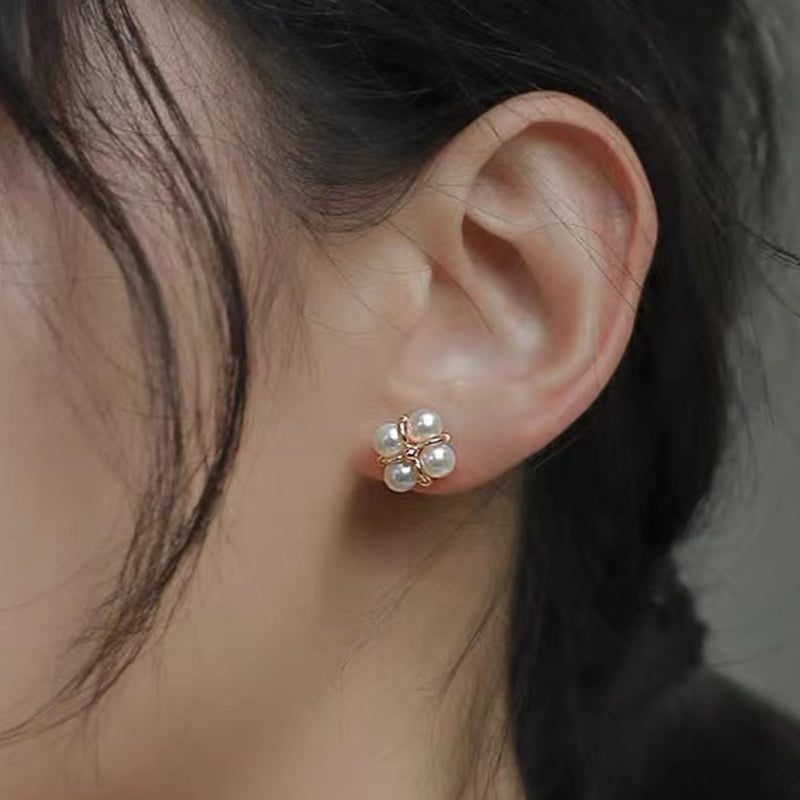 Natural Freshwater Pearl Earrings For Minimalist Women