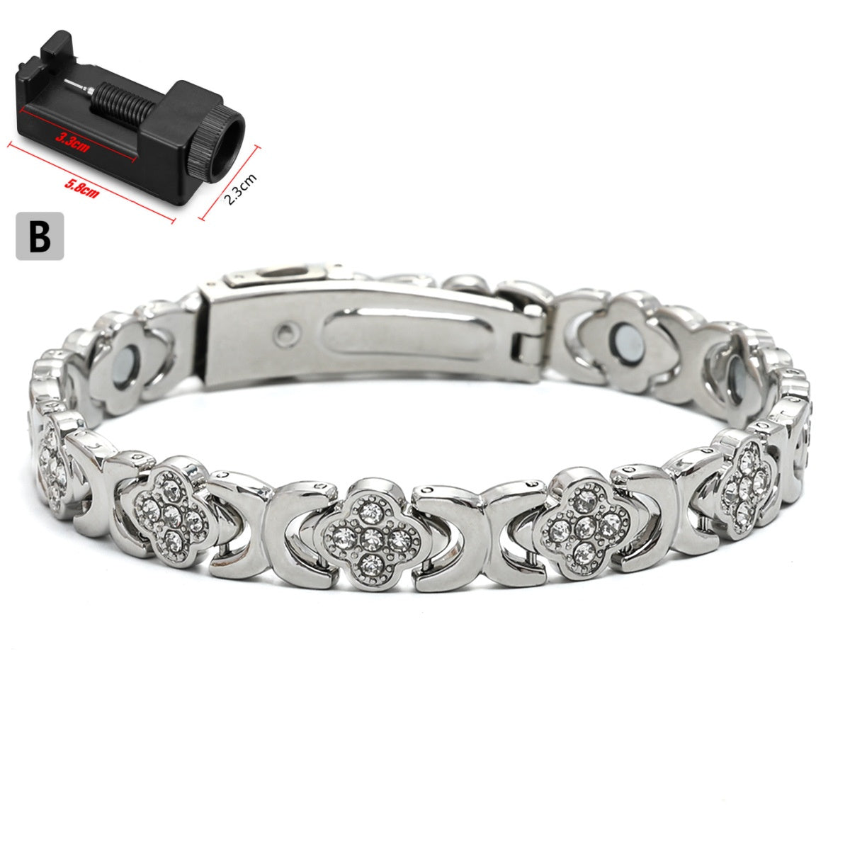 Wide Stainless Steel Bracelet For Women