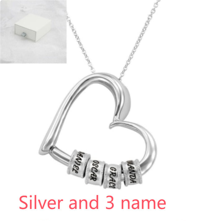 Personalized Heart Necklaces Women Jewelry Custom Name Necklaces & Pendants Mothers Day Gift