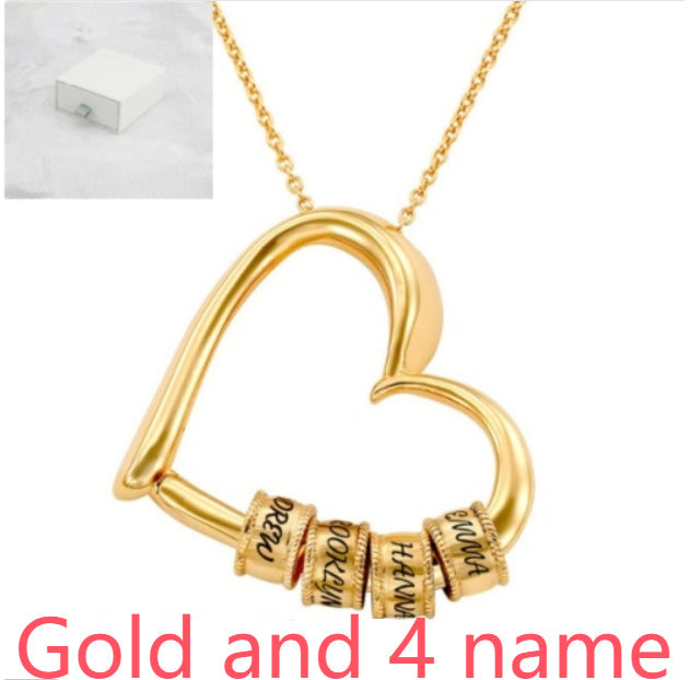 Personalized Heart Necklaces Women Jewelry Custom Name Necklaces & Pendants Mothers Day Gift