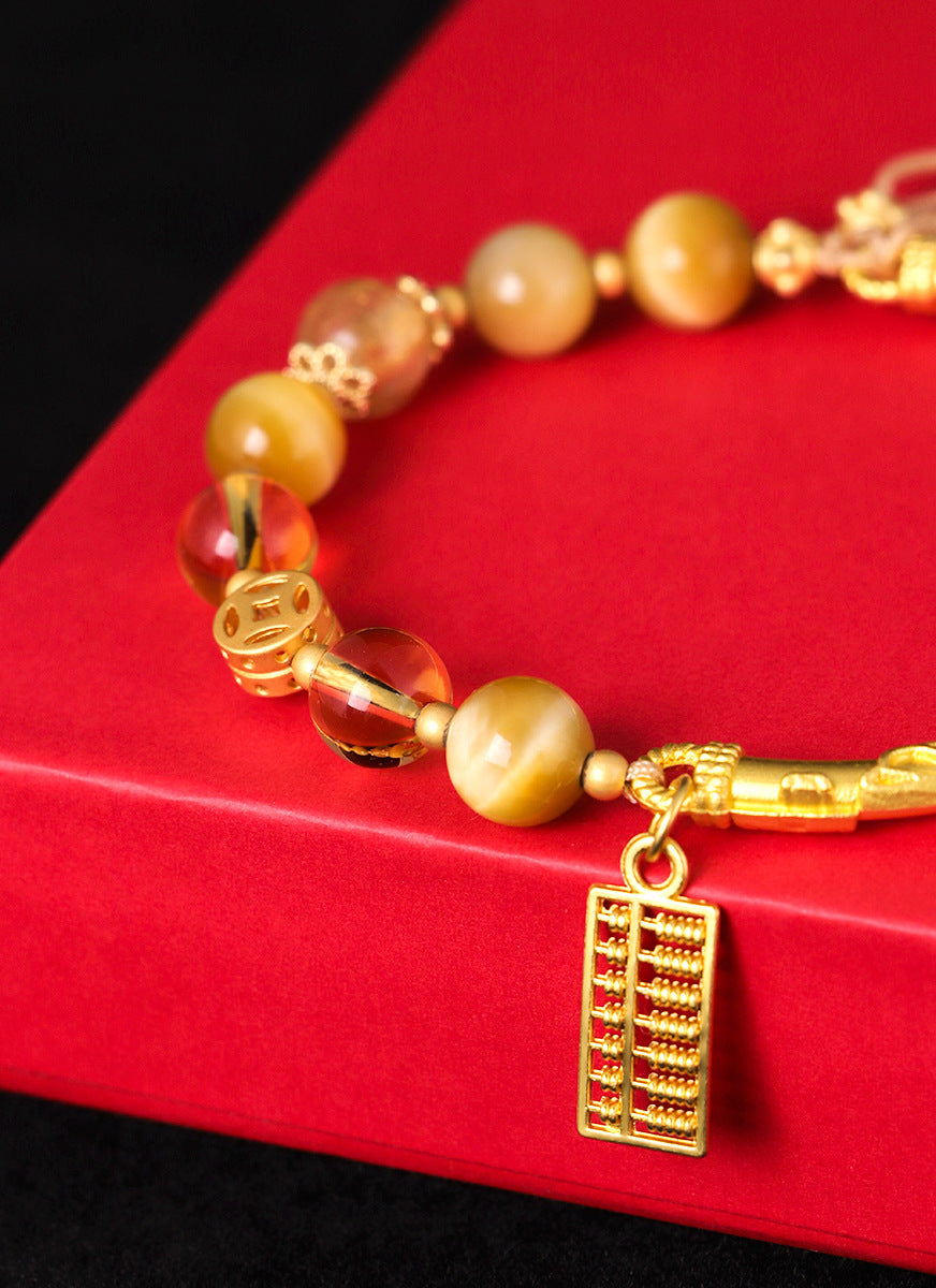 Abacus Tag Beaded Bracelet For Women