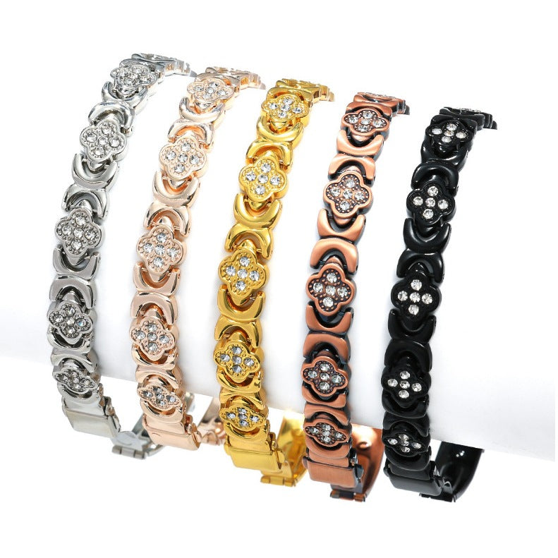 Wide Stainless Steel Bracelet For Women