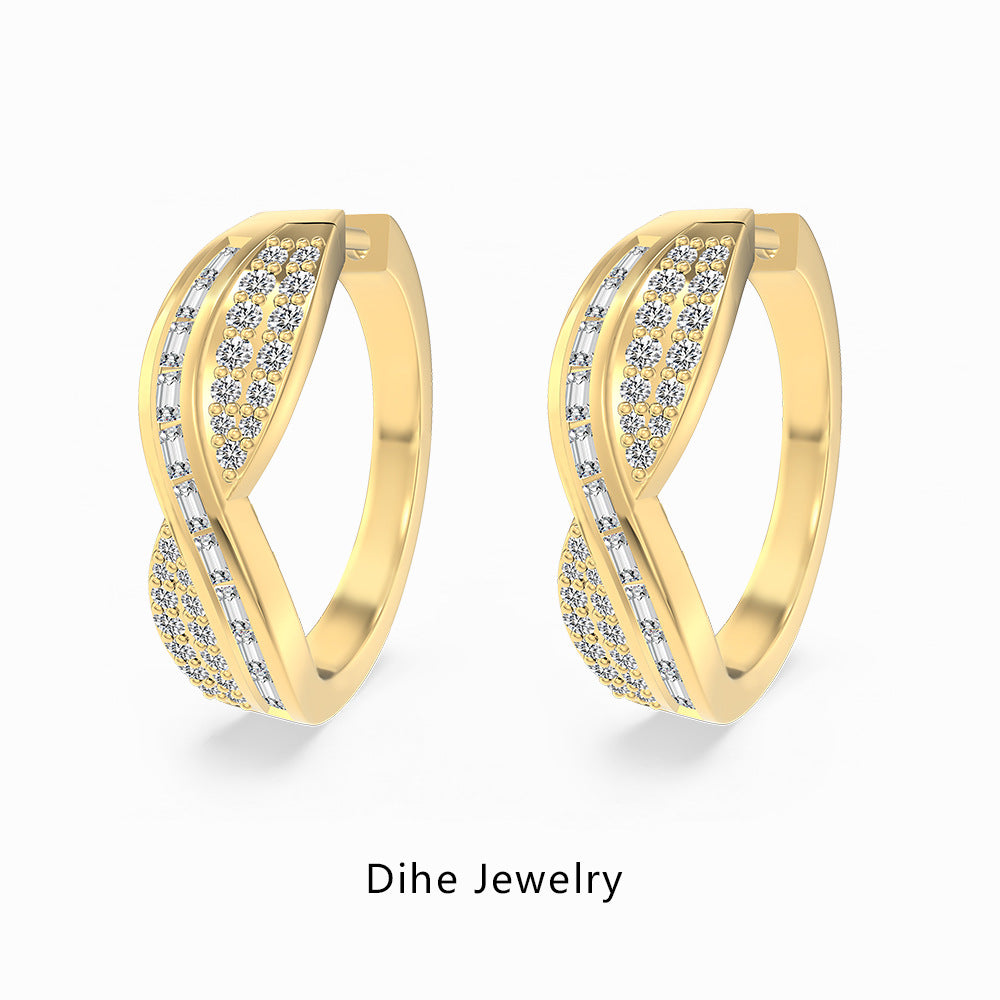 S925 Sterling Silver Stud Earrings For Women