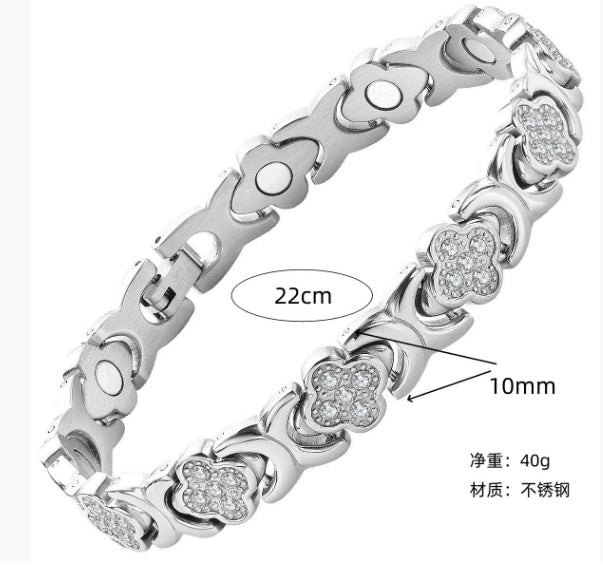 Wide Stainless Steel Bracelet For Women