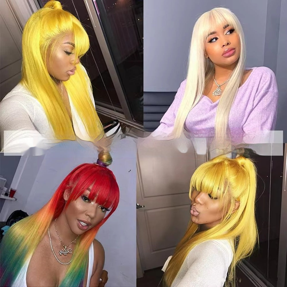 Full Mechanism Human Hair Wig Women