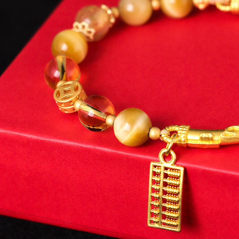 Abacus Tag Beaded Bracelet For Women