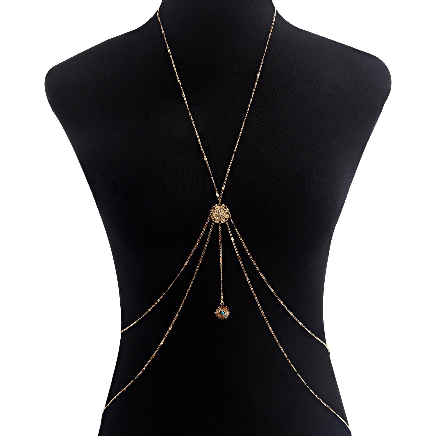 Sexy Chain Nightclub Necklace Integrated Body Chains