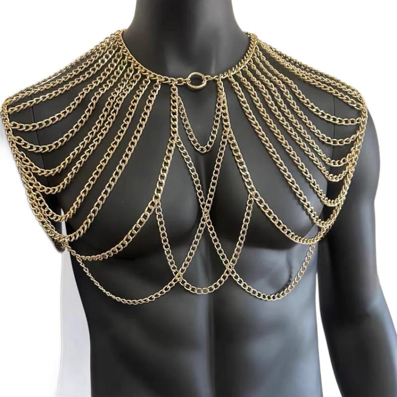 European And American Men's Backpack Body Chains Sexy