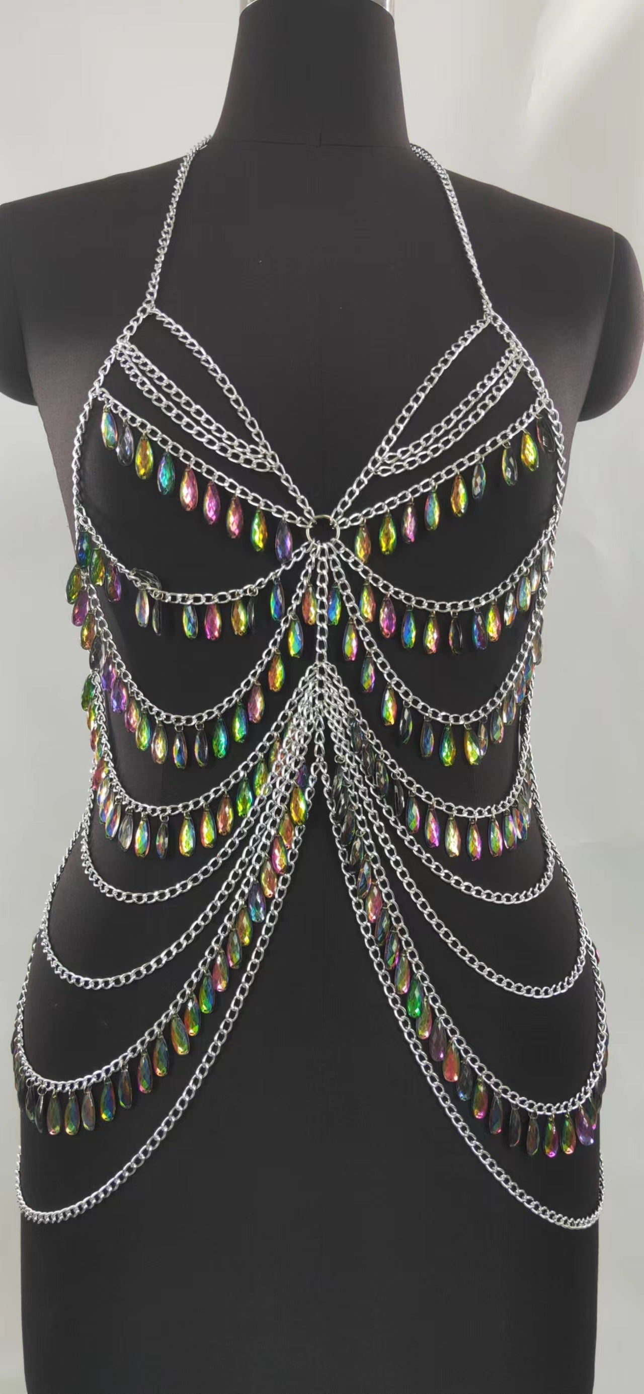 Color Crystal Pendant Body Chains