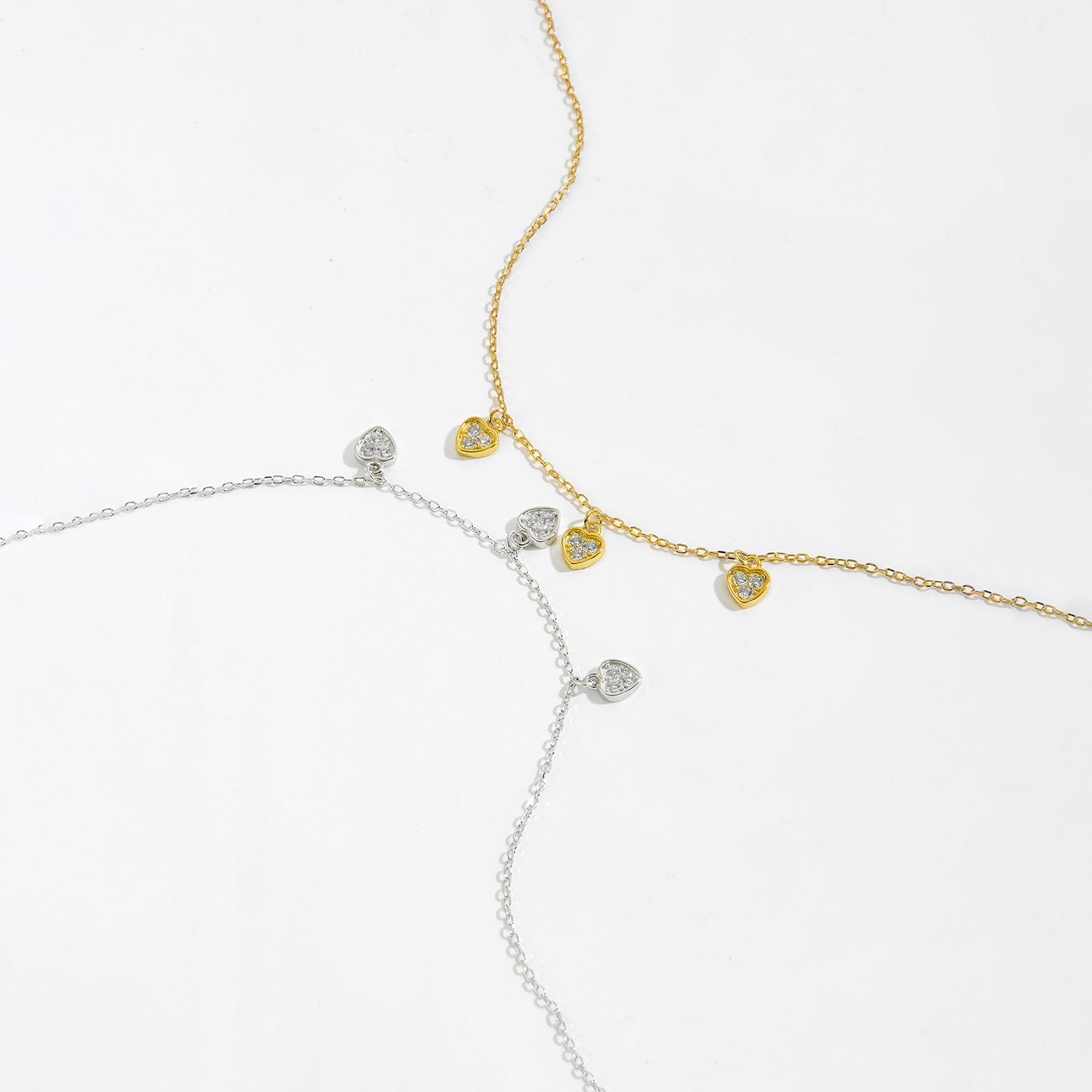 Silver Love Pendant Bracelet For Women