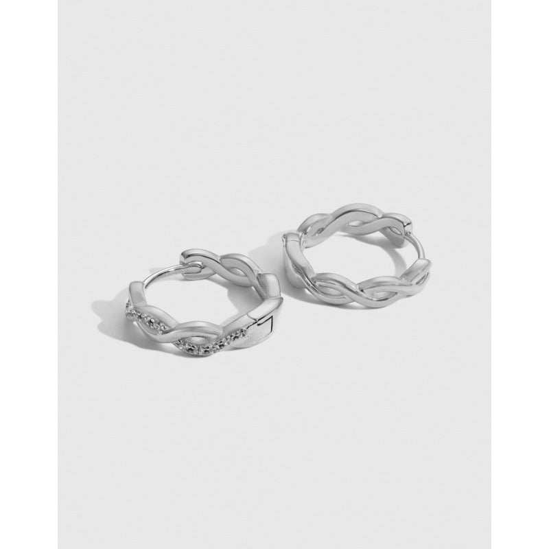 S925 Sterling Silver Earrings For Women With Diamonds