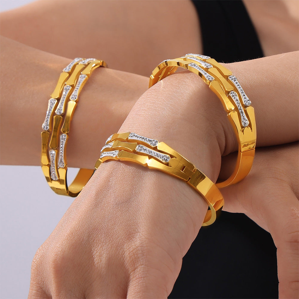 Hollow Splicing Casual Bracelet For Women