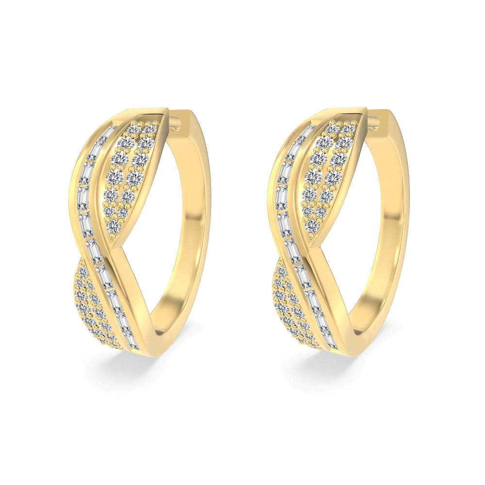 S925 Sterling Silver Stud Earrings For Women