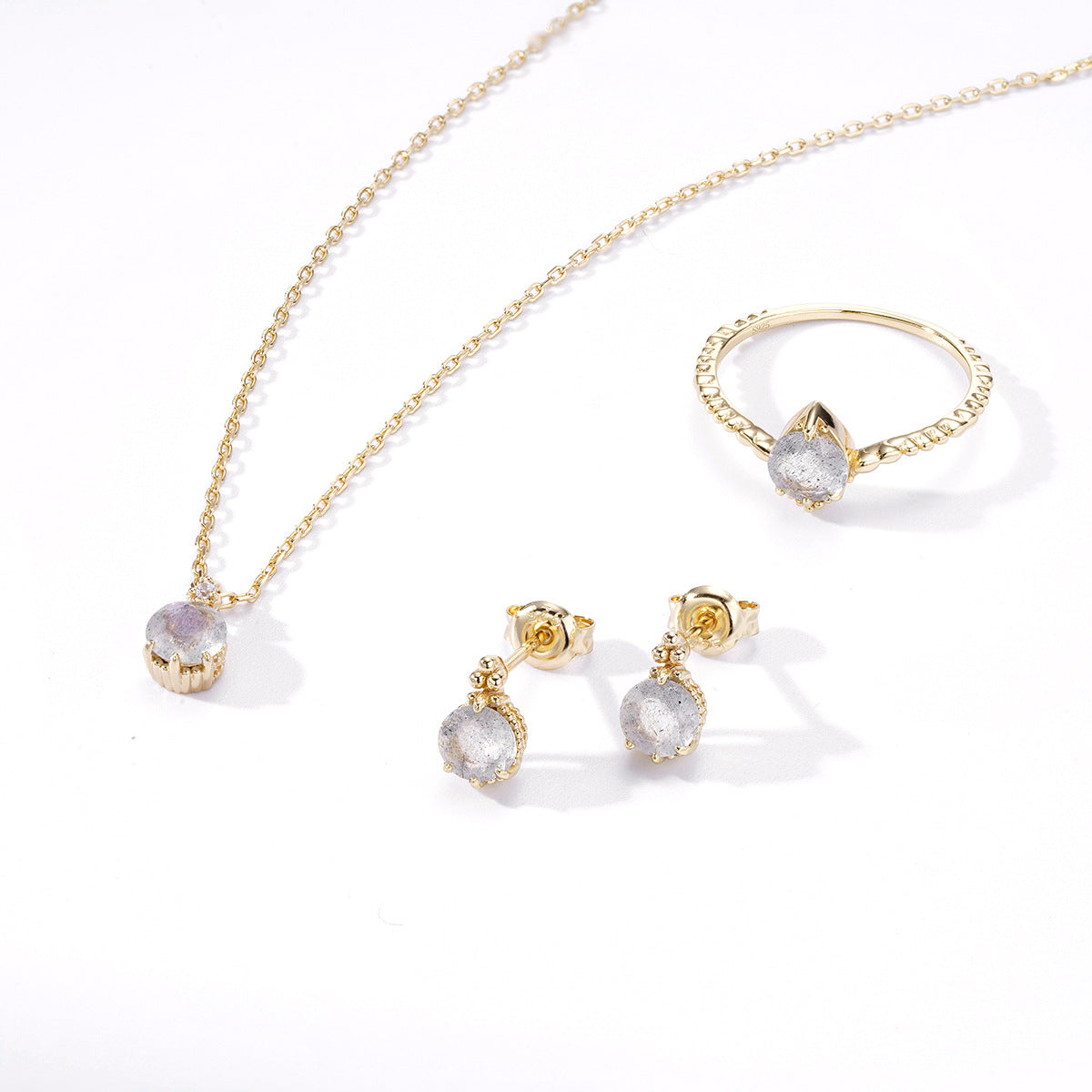 Natural Elongated Stone Earrings For Women