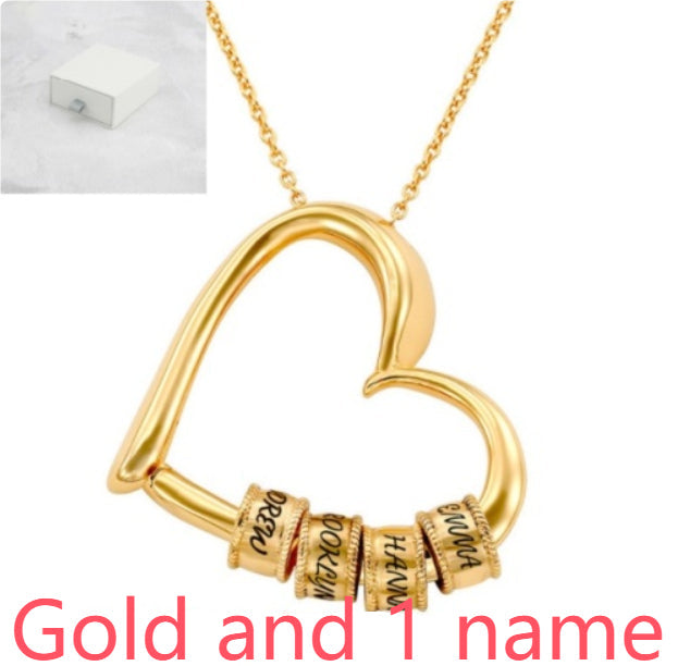 Personalized Heart Necklaces Women Jewelry Custom Name Necklaces & Pendants Mothers Day Gift