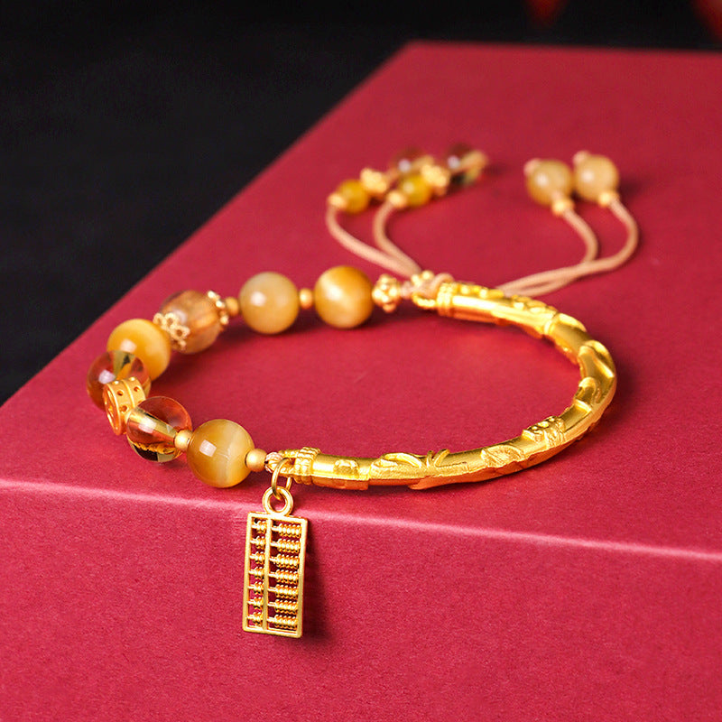 Abacus Tag Beaded Bracelet For Women