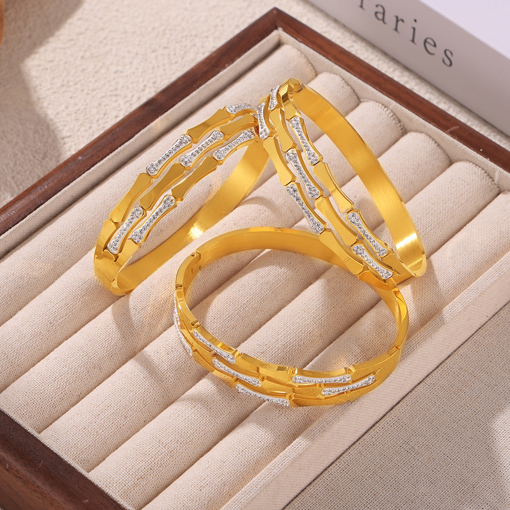 Hollow Splicing Casual Bracelet For Women