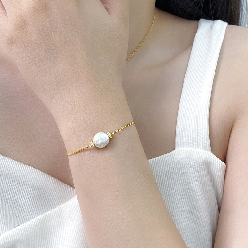 Natural Baroque Pearl Bracelet For Women